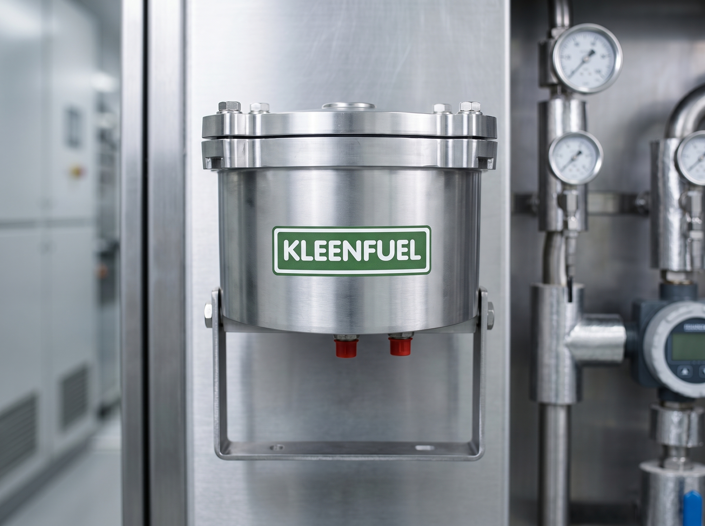 Unidad KleenFuel en ambiente industrial